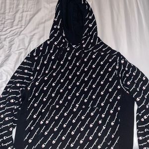Champion Cross Print Hoodie